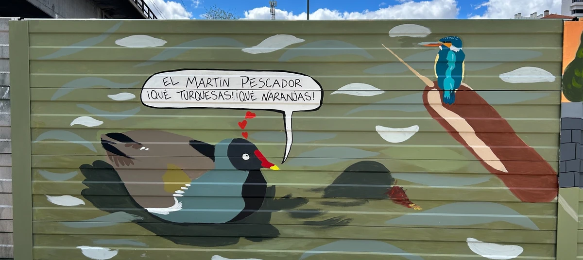Mural educativo del río Manzanares