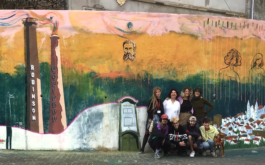 Mural realizado en el proyecto Convivir en el Arte