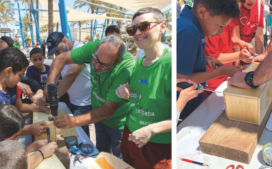 Taller de construcción de cajas nido en Melilla